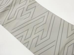 幾何学模様織出し名古屋帯